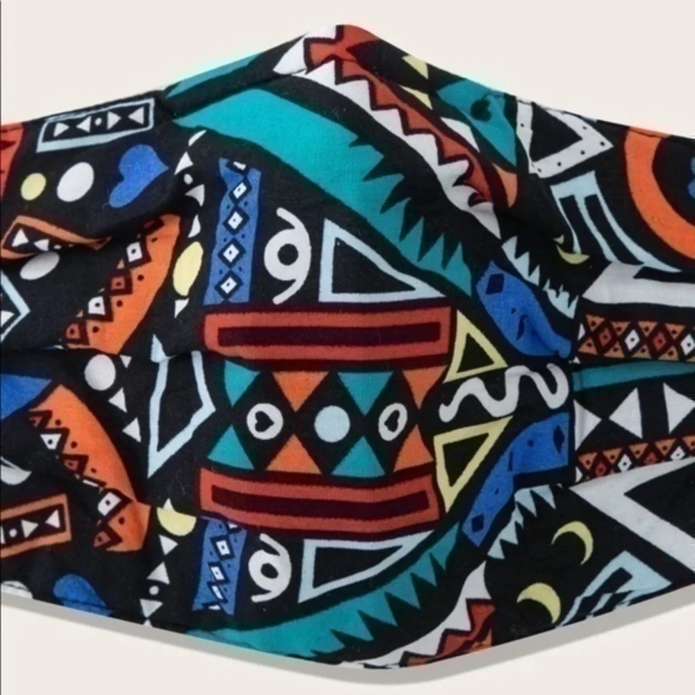 💋 Face mask 😷  Tribal colorful rainbow